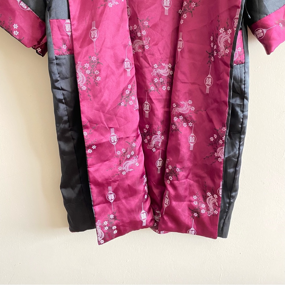 VINTAGE Japanese Silk Dragon Embroidered Kimono - L - Picture 5 of 16